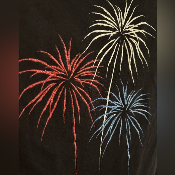 Target Women’s July 4th black T-shirt size Small - Picture 2 of 4